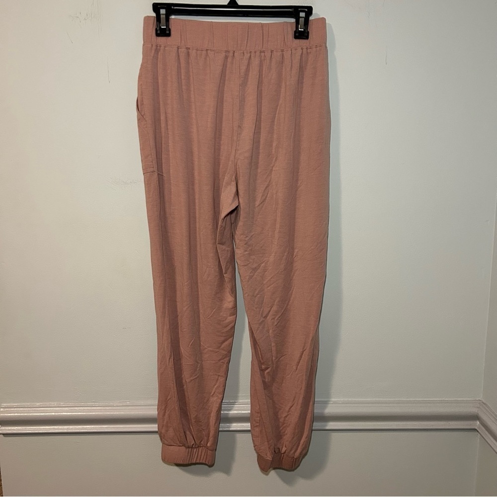Fabletics Pink Elastic Jogger Pants Size Small - image 4